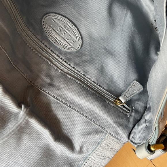 Fossil - Preston Flap Crossbody Bag Powder Blue - Picture 8 of 10